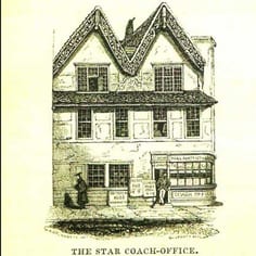 the Star Inn and Coach Office, Moses Montefiore’s accommodation on his first night in Oxford in 1825