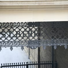 Behren's Warehouse - Ornate Iron Work with Behren's Name
