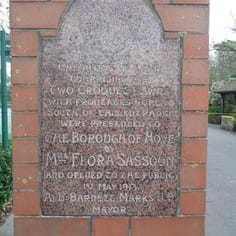 St Anne's Well Gardens - A donation to Hove by Flora Sassoon 1913