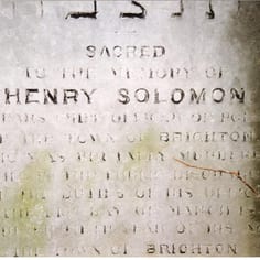 Jewish Cemetery, Florence Place - Tombstone to Murdered Police Chief, Henry Solomon