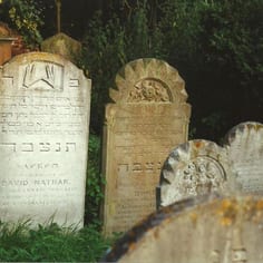 Fine memorials in Canterbury Jewish Cemetery, including one to Rosa Hart, the first wife of Alderman Hart