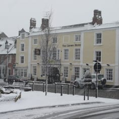 The Crown Hotel - A room at the hotel was used as a synagogue during High Holydays during the war