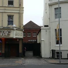 The site of Pounes Court and the second synagogue off West Street