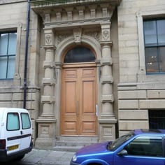 Albion House - Main Entrance (Detail of Monogram)