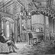 East Cliffe Lodge included the famous Gothic Library, where Sir Moses spent much of his time
