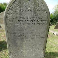 Memorial to Amelia Abrahams, the last Jew in Gloucester in 1886 and well-known personality. Her father was a founder of the 18th century community and the Rabbi at Mercy Place and the kosher slaughterer.