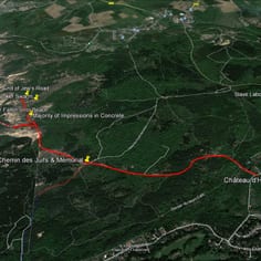 The Jew's Road (Chemin des Juifs) Trail Map