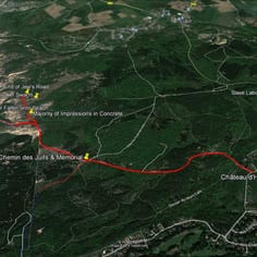 Trail Map for The Jew's Road (Chemin des Juifs)