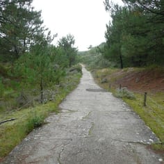 The Jew's Road continues after the Memorial, progressing through the different sections of the extensive sand dune system towards the sea.