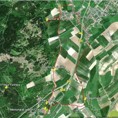 Trail Map - Main Route in Red