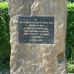 The Memorial to the Jewish Slave Workers buried at Dannes Cemetery