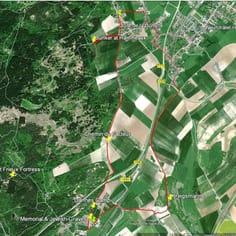 Trail Map - Main Route in Red