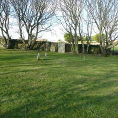 Relics of the German Cemetery today.