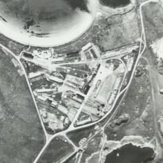 Norderney Camp in an Allied aerial photograph from World War II (PRO)