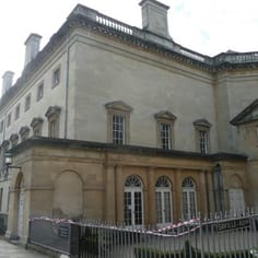 The Assembly Rooms. Bennet Street, were one of the focuses of social life in Georgian Bath and were also used for Jewish marriages and occaisional Jewish services.