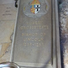 The Tomb of Bishop Grosseteste - Hebraist and Persecutor of Jews (map, no. 10)