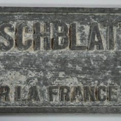 This grave plaque identified by JTrails and stored at the Alderney Museum, for Jewish prisoner Solomon Kirschblatt (b. 12.1.1897) is the only surviving individual grave marker of any of the slave workers on Alderney and was fixed to his grave marker after the War.