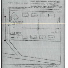 A plan of the OT Straflager at Dannes, or 'punishment camp' which was a punishment camp for STO work refusers from Belgium and Germany.  This was not a Jewish camp.