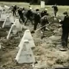 French STO workers labouring on the Atlantic Wall.  These French civilians were obliged to work for the Vichy / German regime and while they were paid and had leave passes, were often placed in terrifying danger.