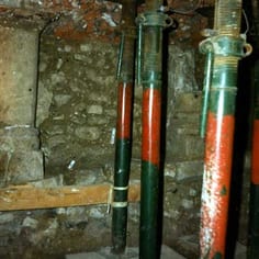 Detail of column in the medieval synagogue
