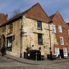 The Norman House - 46 & 47, Steep Hill, home to a number of the medieval Jews of Lincoln.