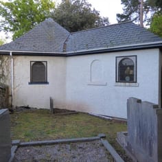 Newport Synagogue is a converted burial hall next to the Victorian Cemetery.