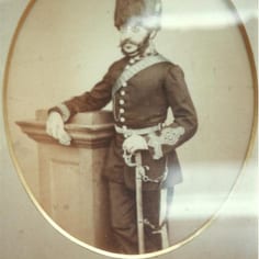 Captain Lazarus Simon Magnus, in his Captain's uniform as head of a local civil defence corp.  He was three times mayor of Queenborough.