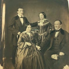 A remarkable picture of the Leitner family in Constantinople, showing his step-father, Dr. Leitner, a man of great passion and conviction and his mother and at the rear G.W.Leitner with his sister, Elizabeth, who was also baptised and became Elizabeth Amery, when she married, and her son, Leo, who hid his Jewish identity and became a British Cabinet Minister who drafted the Balfour Declaration.