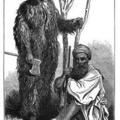 An etching of Jamshed, one of Leitner's 'Siah Posh Kafir' retainers, who he brought back with him to Europe and was considered of considerable ethnological interest, along with the Exhibition.