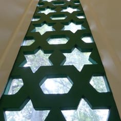 Woking Mosque and use of 'Star of David' motifs may suggest the Jewish origins of Leitner himself. (image M. Roberts).